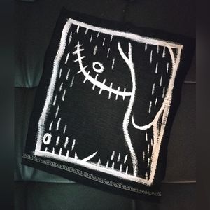 Handpainted Top Surgery Scars Black Back Patch